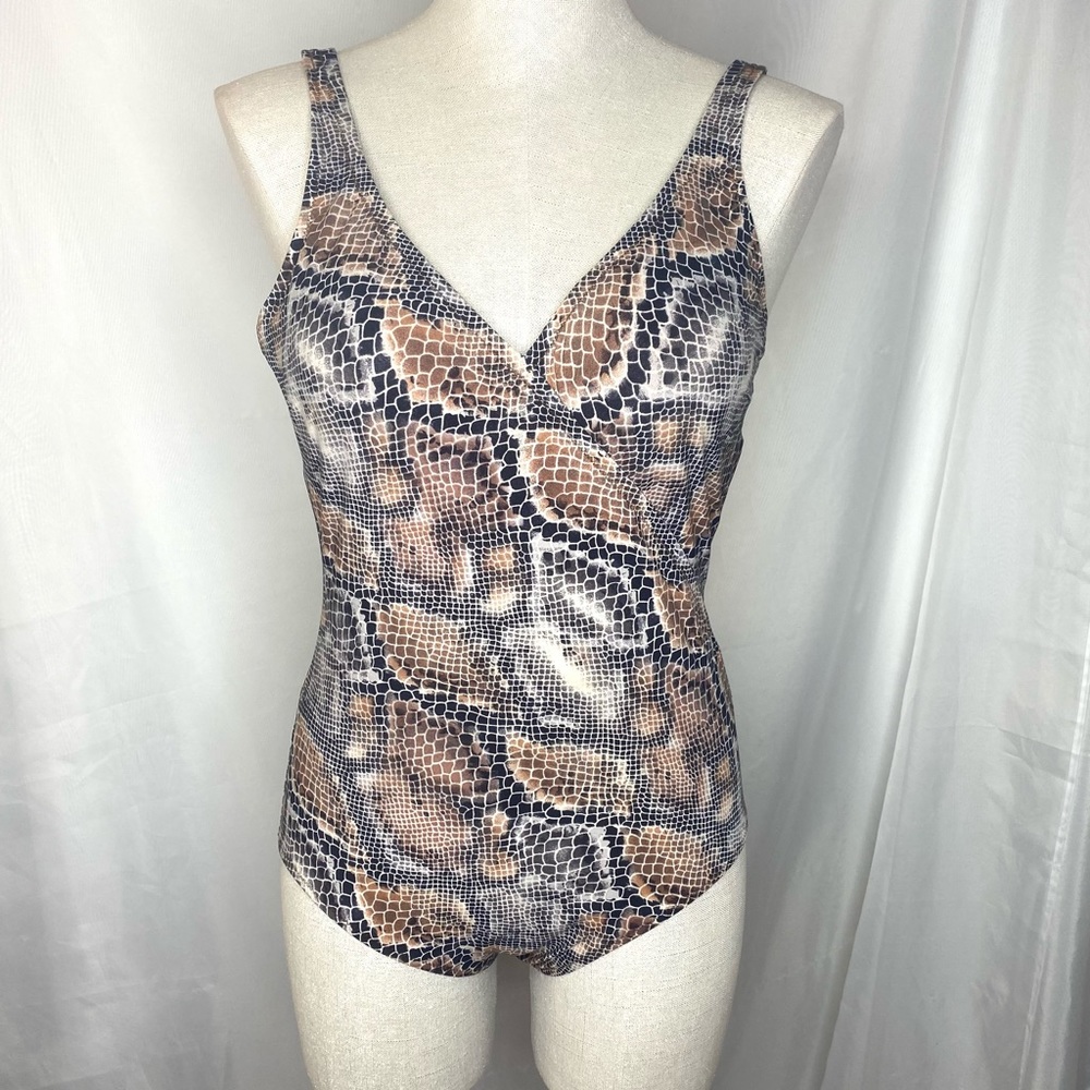 Vintage 1980’s Gottex Snakeskin One Piece Swimsuit